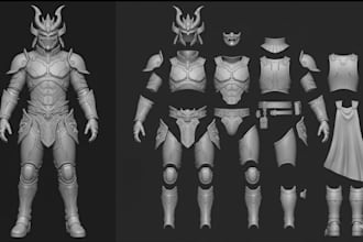 sculpt 3d wearable cosplay, 3d mask, helmet cosplay armor, cosplay creation stl