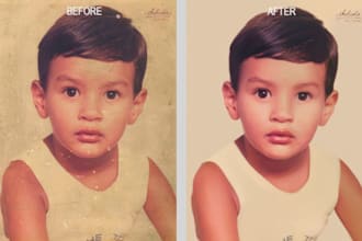 expertly fix damaged photos and do vintage photo repair