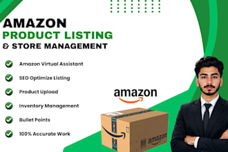 do amazon product listing, and store management