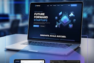 design a clean and modern website for your startup