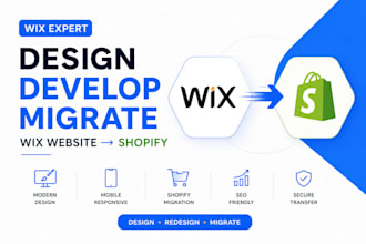 be your wix developer website designer and migrate wix website to shopify