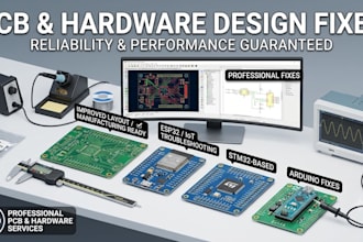 fix pcb errors, improve pcb,schematic issues, troubleshoot hardware