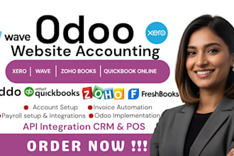 setup quickbooks online zoho books xero wave bookkeeping odoo invoice template