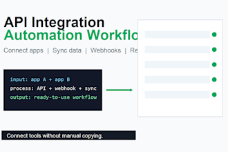 build API integrations and data sync automation