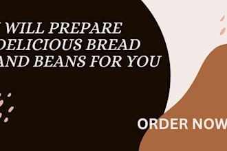 prepare healthy bread and beans