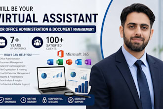 be your virtual assistant for office administration and document management