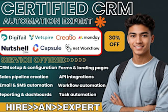 integrate digitail vetspire creatio monday crm nutshell crm capsule vet workflow
