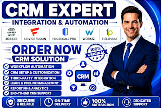 do jobber service fusion CRM pipeline housecall pro workiz fieldpulse automation