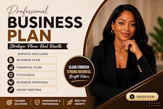 write start up business plan, financial projections, business proposal
