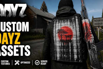 create custom dayz clothing, weapons, gears, and skins for your server