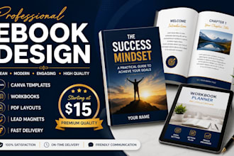 design professional ebooks, workbooks and canva templates