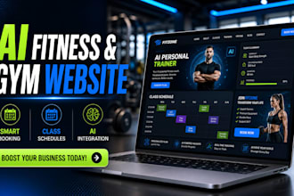 design a fitness, gym, or personal trainer website with booking