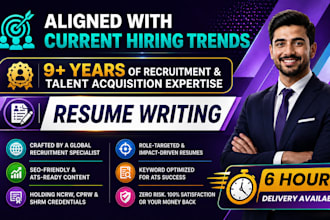 provide professional resume writing services in 6 hours