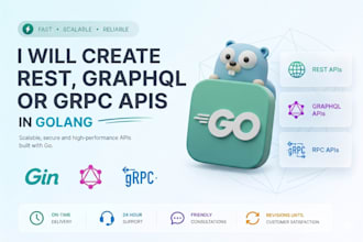 build fast golang rest, graphql, grpc apis with react or vue frontend