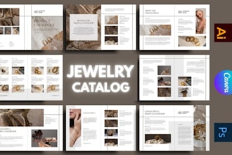 design jewelry catalog lookbook collection lunch post for pendant manufacturer