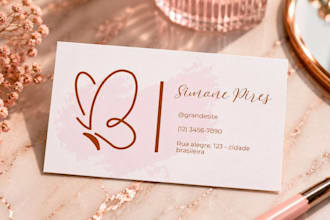 create your minimalist and luxurious buniness card