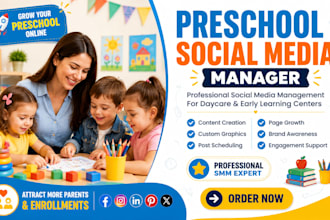 manage social media for preschool and childcare centers
