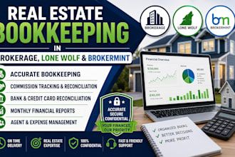 handle real estate bookkeeping in brokerage, lone wolf and brokermint