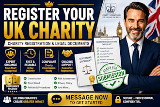 register your UK nonprofit charity and prepare legal documents