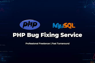 fix PHP bugs mysql errors and website issues