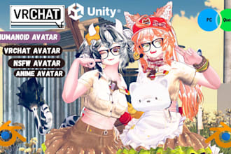 3d vrchat avatar, furry avatar commission, vrc avatar vr character nsfw