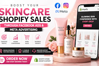 boost skincare shopify sales though facebook ads and meta advertising