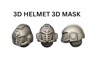 sculpt custom 3d mask 3d helmet cosplay armor mask clown mask skull demon helmet