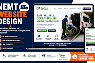 build a professional nemt website non emergency medical transportation website