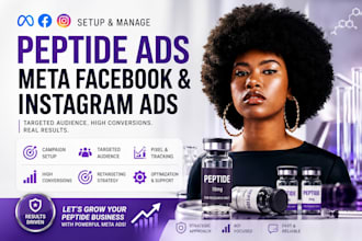 fix peptide ads issues setup peptide ads meta fb ig social media ads campaign