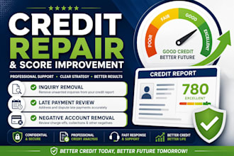repair credit, remove inquiries, late payments, and negative accounts