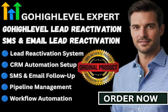 setup gohighlevel lead reactivation campaign and crm automation system