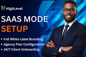 setup gohighlevel saas mode with white label branding and custom onboarding