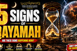 design high CTR islamic youtube and instagram thumbnails