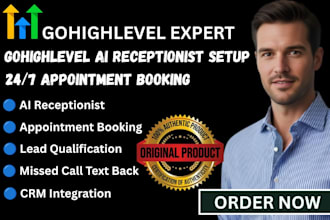 setup gohighlevel ai receptionist chatbot and appointment booking system
