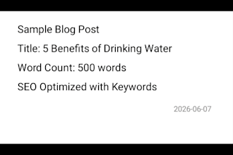 write blog posts and articles