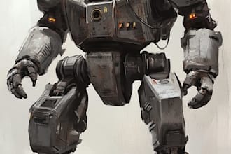draw professional mecha pilot sci fi character
