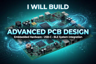 build advanced pcb design, embedded hardware, usb c and ble system integration