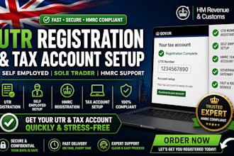 register utr, self employed, hmrc, sole trader and tax account setup