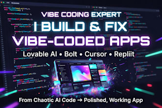 fix bugs in your vibe coded ai web app, database, security intergration