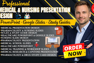 design medical, nursing, healthcare powerpoint, study guides, medical slides