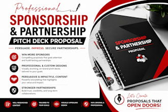 write professional sponsorship, partnership pitch deck proposal