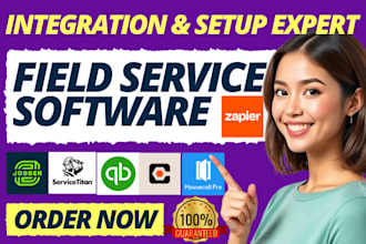 setup jobber servicetitan quickbooks zapier field service housecallpro procore