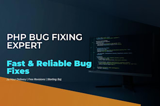 fix bugs and errors in your PHP mysql website