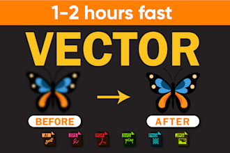 vectorize, vector tracing, logo recreation at high resolution