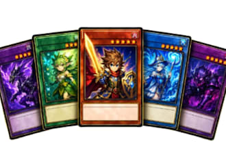 design unique fantasy kid card games card deck  yugioh trading card game artwork