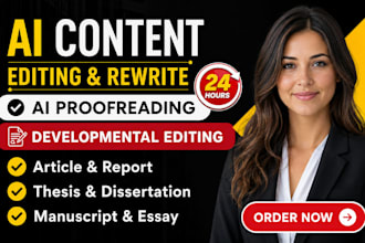 ai content editing and proofreading, ai content humanizing and fact checking