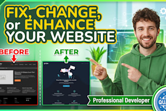 fix, change, or enhance your website