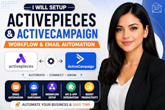 setup activepieces workflow and activecampaign email automation