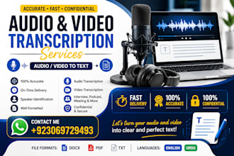 transcribe audio and video files
