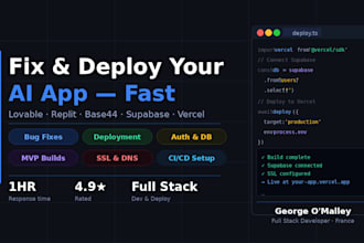 fix bugs deployment errors  supabase issues in lovable replit and base44 apps
